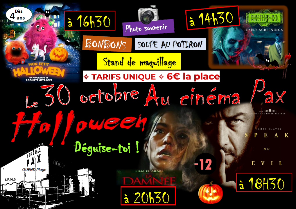 Halloween au cinéma PAX